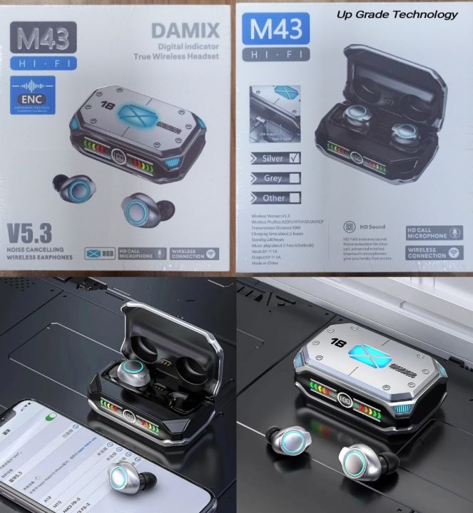 M43%20TWS%20Bluetooth%205.3%20Wireless%20Earbuds%20Stereo%20Sound%20Earphones%20Led%20Power%20Display%20Gaming%20Headsets%20Noise%20Cancelling%20Headphones%20With%20Charging%20Case%20-%20Image%203