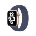For Apple Watch Series 8&7 41mm / SE 2&6&SE&5&4 40mm / 3&2&1 38mm Solid Color Elastic Silicone Watch Band, Size:L 156mm.