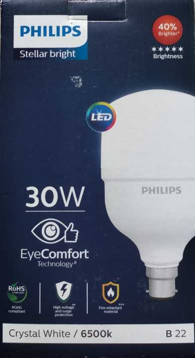 Philips Stellar Bright 30W 3000 lumen, 6500K B22(Pin Type) Cool Day Light