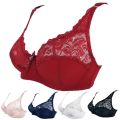 Lace Bras Women Underwear Big Size Push Up Bra Bralette Crop Top Female Bra Hollow Out Brassiere Thin Transparent 100D 2023.