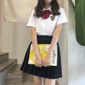JK Uniform Set Genuine Full Set Summer Student College Style Junior High School Student White Shirt Graduation Season School Uniform Class Uniform. 