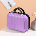 Korean version of the handheld 14 inch suitcase, cosmetics storage, trolley suitcase, travel makeup bag, suitcase bag, ABS scratch-resistant. 