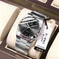 POEDAGAR 930 Luxury Watch For Men Waterproof Luminous Date Week Stainless Steel Casual Quartz Men's Watch. 