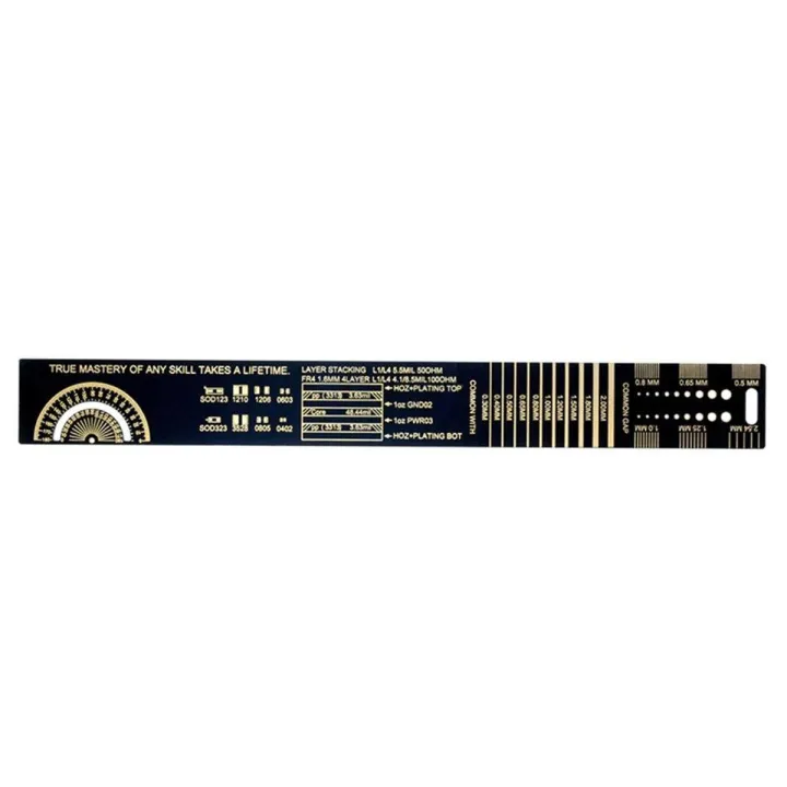 25Cm Multifunctional Pcb Ruler Measuring Tool Resistor Capacitor Chip ...