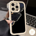 Golden Wave Black White Couple Phone Cover Compatible for IPhone 8 7Plus XR 12 14 11 13 15 Pro Max 8 6 7 15 6S Plus X XS Max SE 2020 Angel Eyes Soft Case. 