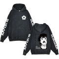 Anime Blue Lock Hoodies for Men Retro Wash Cotton Hooded Sweatshirts with Kangaroo Pocket Casual Loose Fit Pullover Tops Outfits. 