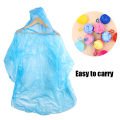 1/5PCS Portable Raincoat Disposable Raincoat Ball Rainwear Biker Waterproof Emergency Rain Poncho Cape With Keyring. 
