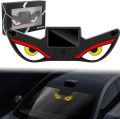 Solar & Type-C Rechargeable LED Evil Eyes Car and Bike Light – Universal Windshield Decoration. 