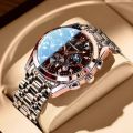 POEDAGAR Men Watch Sport Chronograph Quartz Watches Top Brand Luxury Full Steel Waterproof Luminous Date Man Fashion Wristwatch.