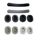 Replacement Memory Foam Ear Pads Protein Leather Cushions for Razer Barracuda X Headphones Earpads Headbeam headband. 