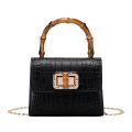 Small Women Jelly Bag PVC Handbag Purse Design Solid Crocodile Pattern Crossbody Shoulder Bags Chain Small Hand Bags Lady.