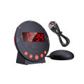 Digital Alarm Clock Intense Vibration USB Charging Large Display Bed Shaker Bedroom Clock Super Loud LED Display for Heavy Sleepers Home Use Wake-up Aid Management Auditory Impaired.