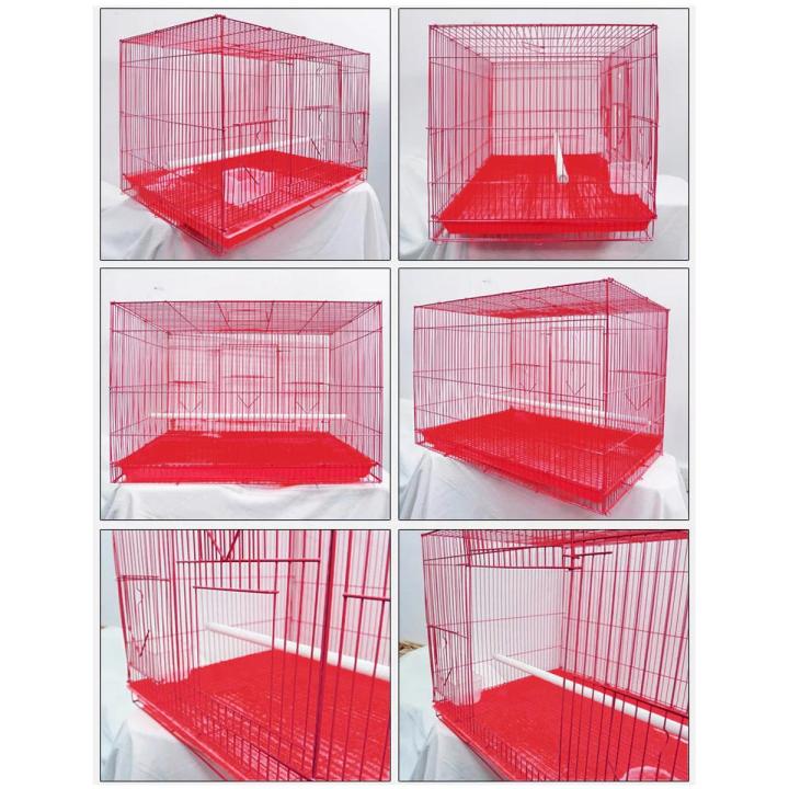 Big Square Size China Premium Metal Bird Cage (2023) Size: 25"×19" With All Accessories