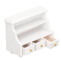 Doll House Miniature Cabinet, Mini Cabinet Harmless Beautiful Stylish Gorgeous Composite Wood Well Workmanship with Drawers for Bathroom.