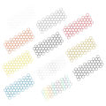 LI Honeycomb Graphics Car Side Body Sticker Hexagon Geometric Pattern Decals Self-Adhesive DIY Exterior Auto Decoration. 