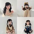 Fashion Cute 0-2Y Newborn Kids Bebe Headwear Hair Accessories Photograph Props Children Baby Girl Curly Wig Hat Cap Hairpiece.