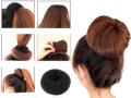 Black Bun Hair Accessory Set [PACK OF 2] - Hair Band. 