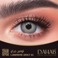 New Dahab Lumirere Gray Color Contact Lens With Regular Kit Box For Men And Women. 1 Pair Dahab Color Contact Lens For Eye Makeup and Cosmetics. Dahab Gold Collection. #lumireregray. 