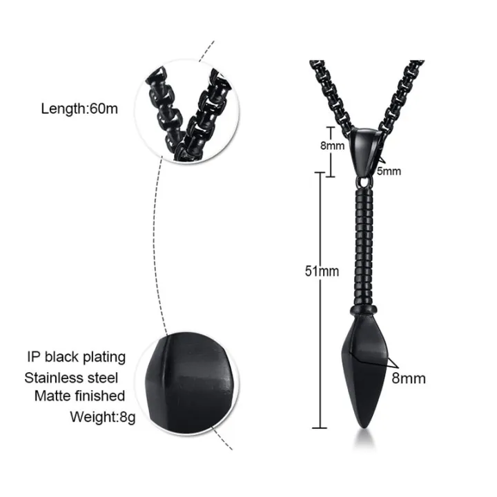 Fashion%20Spear%20Pendant%20Necklace%20Men%20Arrow%20Head%20Pendant%20Hot%20Fashion%20Chain%20For%20Men%20-%20Image%203