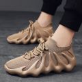 Volcano shoes men's autumn winter mesh men's shoes casual sports coconut shoes student 2024 new socks shoes men's.