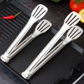 1pcs Stainless Steel Food Tongs Kitchen Tongs Utensil Clip Cooking Clip Accessories Salad Serving BBQ Tools.