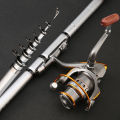 【No-profit】 Portable Telescopic Fishing Rod with Durable Smooth Ceramic Guide Design for Angler's Holiday Good Gift (excluding wheels). 