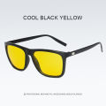 Mens Polarized Sunglasses men Classic Square Sun Glasses UV400 Mirror Aluminum Leg Eyeglass trend fashion glasses.