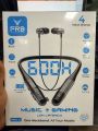 FRB N-26 Bluetooth Neckband ( 600 hours ) BT 5.4 | Battery Backup | LED Display | Type-C Fast Charging | Magnetic Earbuds Low Latency Gaming Mode + Music Mode | Voice Change Feature | Metal Ear Housing | TF Card Supportl.