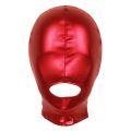 Uni Mens Women Cosplay Face Mask Latex Shiny Metallic Open Mouth Hole Headgear Full Face Mask Hood for Role Play Costume. 