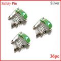 Safety Pin (Silver) - 36 Pieces or 12 Pairs or 3 Dozens. 