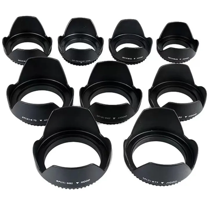DSLR Camera Lotus Flower Petal Lens Hood for 49mm/52mm/55mm/58mm/62mm/67mm/72mm/77mm/82mm