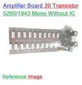 20 Transistors Amplifier Circuit Board For 5200 & 1943 IC Mono Amplifiers Board 20 Transistor IC Not Included In This Board Home Entertainment & Amplifiers.
