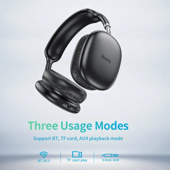 HOCO%20W35%20Air%20Wireless%20Bluetooth%20Headphone%20Tripple%20Mode%20Wired%20TF%20and%20BT%20400mAh%20Super%20Long%20Battery%20Life%20Up%20to%204%20Hours%20Music%20Time%20Sports%20Gaming%20Headphones%20-%20Image%203
