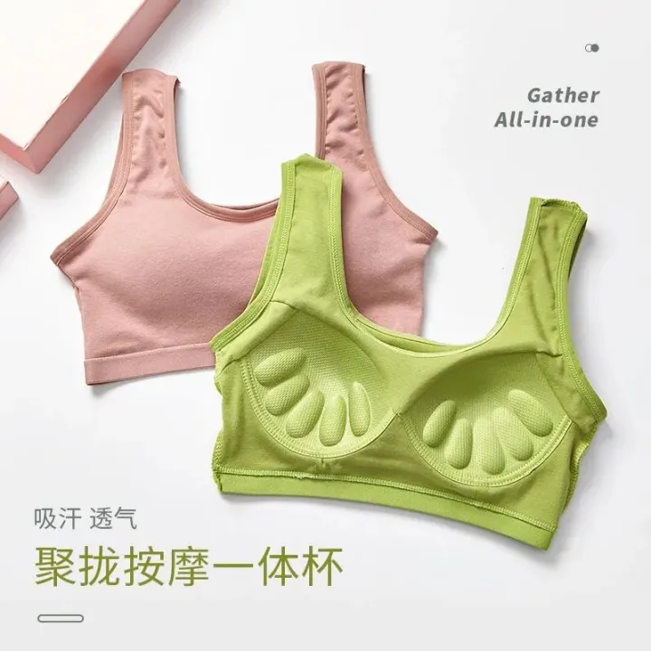 Pure%20Cotton%20One-Piece%20Chest%20Wrap%20Girl's%20Underwear%20Student%20Wireless%20Push%20up%20Tube%20Top%20Spaghetti%20Straps%20Exercise%20Vest%20New%20Bra%20-%20Image%203