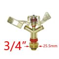 Rocker Arm 3/4 Inch Size Metal Sprinkler Spray Distance 15-24 Meter 360 Degree Full Circle Nozzle Rotate Lawn and Garden Irrigation Sprinkler, Durable, Long Lasting, High Quality Sprinkler.. 