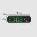 Digital Clock Electronic 12/24H LED Adjustable Brightness Alarm Clock With Temperature Display For Living Room Office Bedroom Decor.