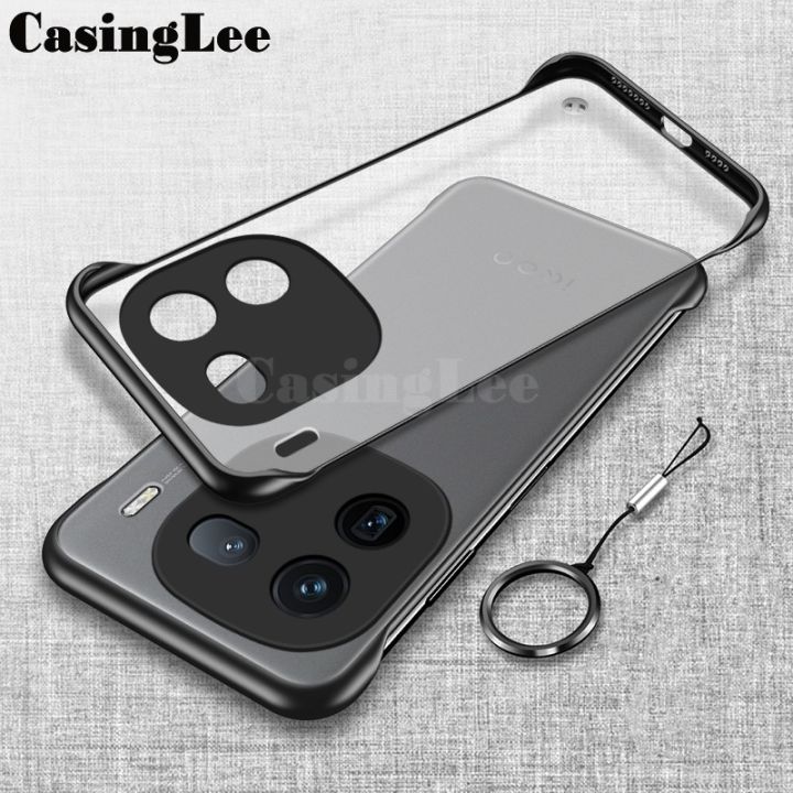 Phone Case for Vivo iqoo 12 Pro Ultra Thin Frameless Case Matte Heat Dissipation Ring Back Cover for Vivo iqoo 12Pro Case