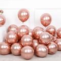 Metallic Balloon - 10 Pcs (Rose Gold). 