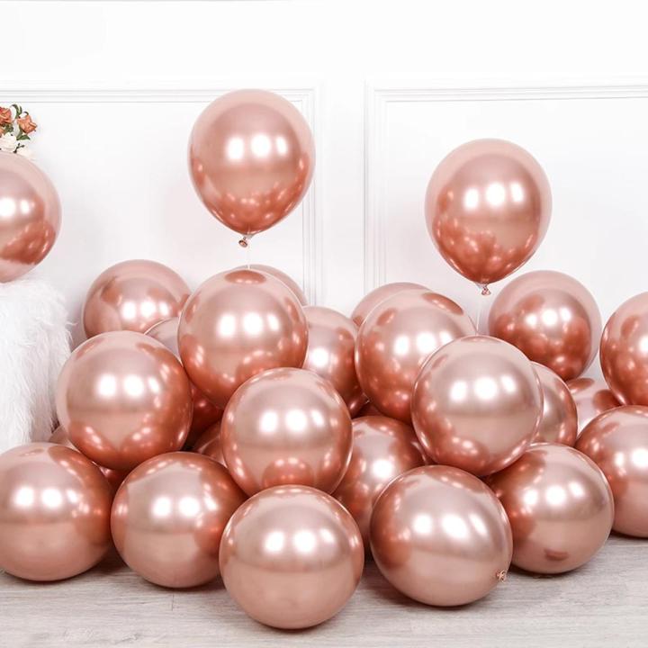 Metallic Balloon - 10 Pcs (Rose Gold)