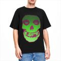 Men T-shirt misfits glow skull vintage cotton tee shirt Short Sleeve T shirt crewneck clothes printing. 