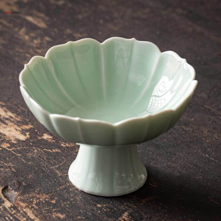 Ceramic%20Footed%20Bowl%20Table%20Centerpiece%20Lotus%20Shaped%20Dessert%20Cake%20Serving%20Bowl%20for%20Dining%20Table%20Home%20-%20Image%202