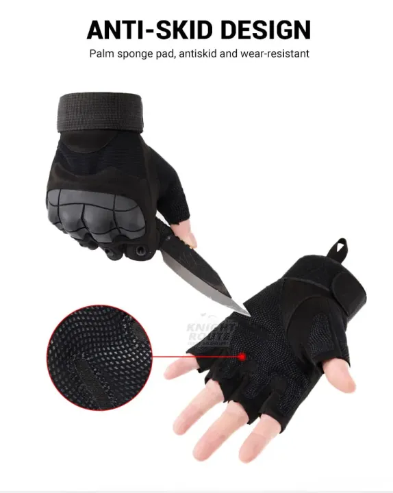 Motorcycle%20Gloves%20Racing%20Riding%20Biker%20Half%20Finger%20Gloves%20Military%20Tactical%20Fingerless%20Motocross%20-%20Image%203