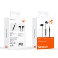 Mcdodo HP-350 Stereo Earphone 3.5mm Aux Audio Jack Wired Headphone. 