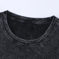 T-shirt Oversized Acid Washed Tee Print Graphic T-shirt For Unisex Adults' Acid Wash 100% Cotton Casual Daily Loser Lione. 
