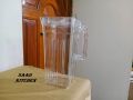 Crystal Plastic Water Jug - 2 Liter Square Shaped With Lid.  Plastic Crystal Clear Water Jug For your Home And Dining Table. C90D. 