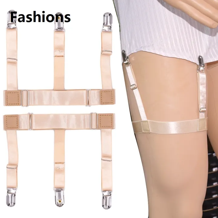 Fashions%20Man's%20Shirt%20Stays%20Holder%20Gentleman%20Leg%20Suspenders%20Shirt%20Braces%20Elastic%20Business%20Strap%20Shirt%20Garters%201pair%20Mr1135%20-%20Image%204