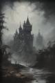 Thriller Gothic Dark Style Set Retro Posters Horror Clown Ghost Doll Magic Witch Wall Art Living Room Home Decor Canvas Painting. 