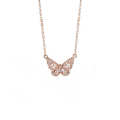 Trendy Korean Style Butterfly Chain Necklace for Girls - Necklace for Women - Necklace for Girls Simple - Necklace For Girls.