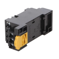 Omron PYF14A 14-Pin Relay Socket for DIN Rail and Surface Mounting.