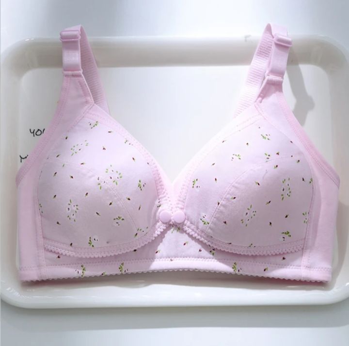 Imported Premium Breastfeeding Bra lingerie set Bra Front Button Bra cotton Bra comfortable Bra new born baby feeding Bra for women